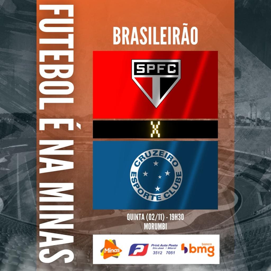 SÃO PAULO x CRUZEIRO - Brasileirão Série A (31ª Rodada)
