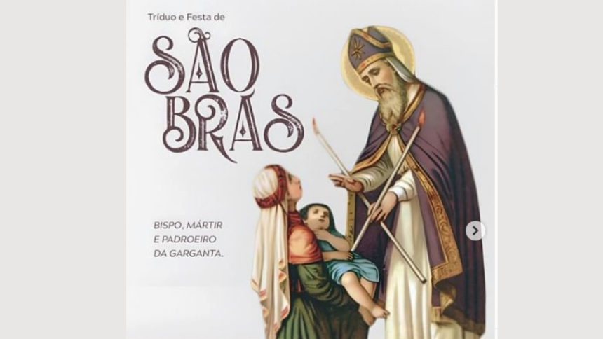 Paróquia São Brás realiza tríduo em honra a São Brás