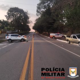 Divinópolis: Condutor com sintomas de embriaguez provoca acidente na BR-494 e fica gravemente ferido